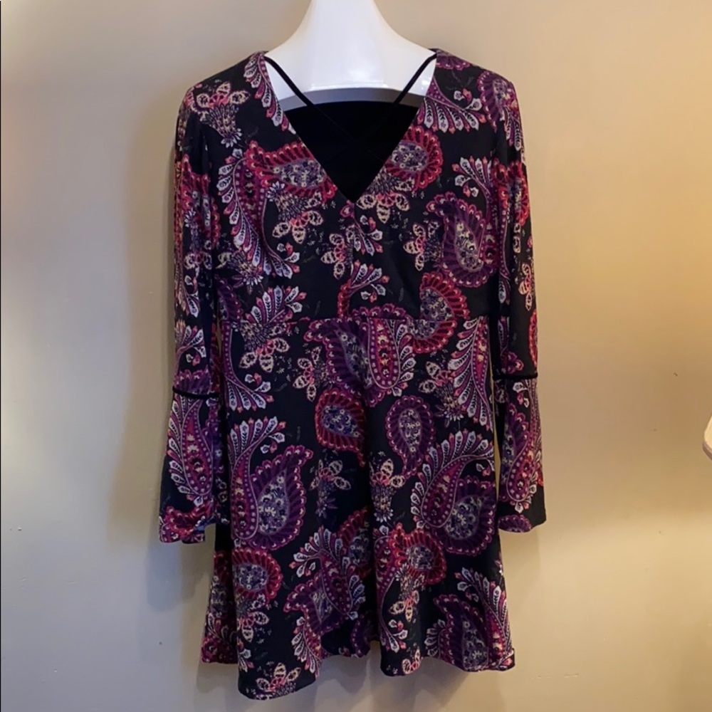 Madison Leigh Paisley Sweater Dress 14
